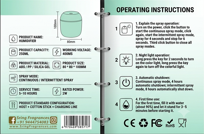 Humidifier - FingerSlot V1.0